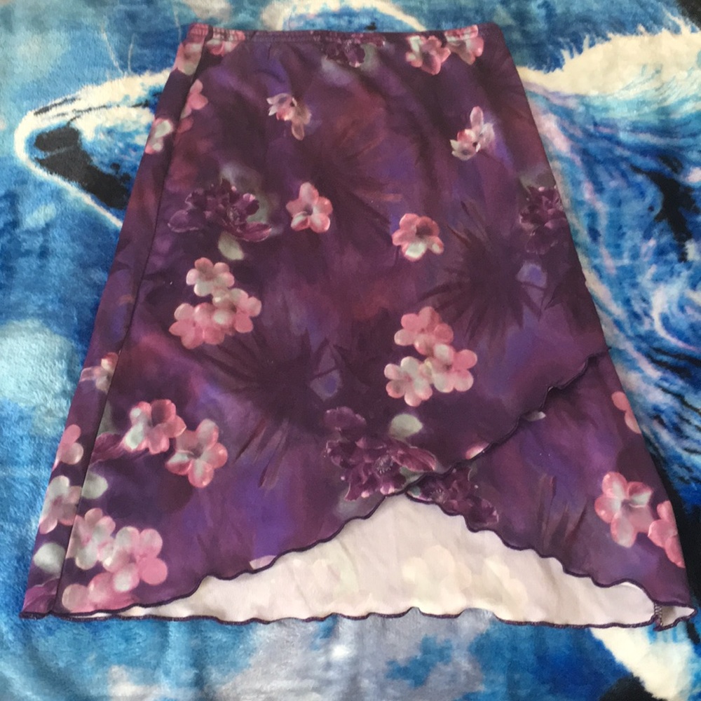 flowered skirt